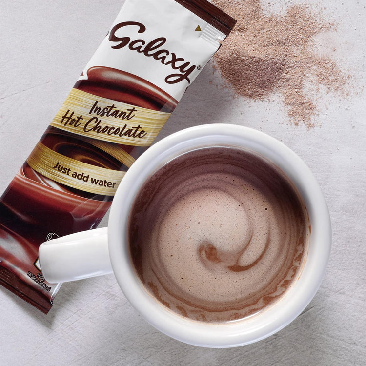 Galaxy Instant Hot Chocolate Premium Cocoa Beverage Crafted Perfectly Balanced of Sweetness for Every Occasion - 60 Sachets