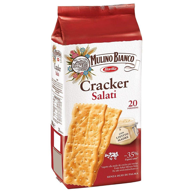 Mulino Bianco Barilla Salted Crackers and Crispbread Biscuit 500g X 2
