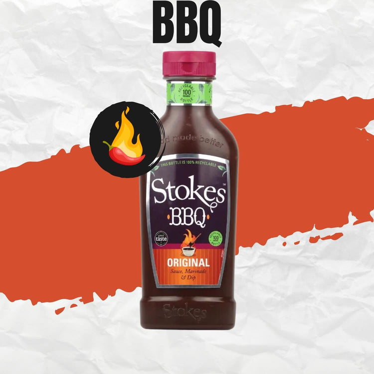 Stokes Original Barbecue Sauce Squeezy Sweet, Thick & Smoky Gluten Free 510g X 6