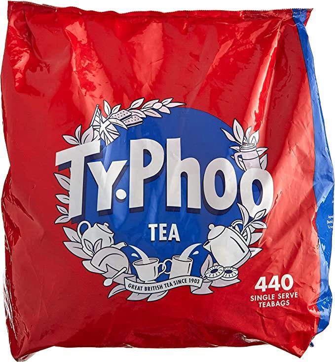 Typhoo One Cup Tea Bag Coffee 440 Count Packs of 6