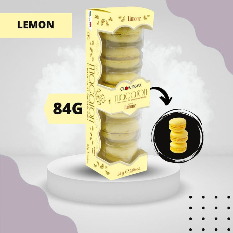 Cuorenero Light & Luscious Macarons Lemon Flavor & Delicious Taste 84g X 3