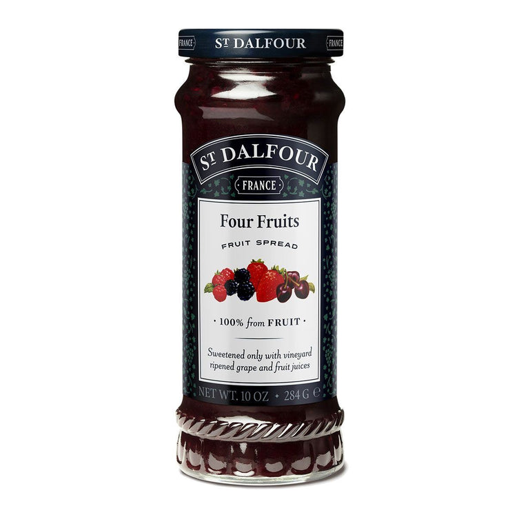 St Dalfour Four Fruits Spread 284g Jam 100% from Fruit Jam 1 Pack