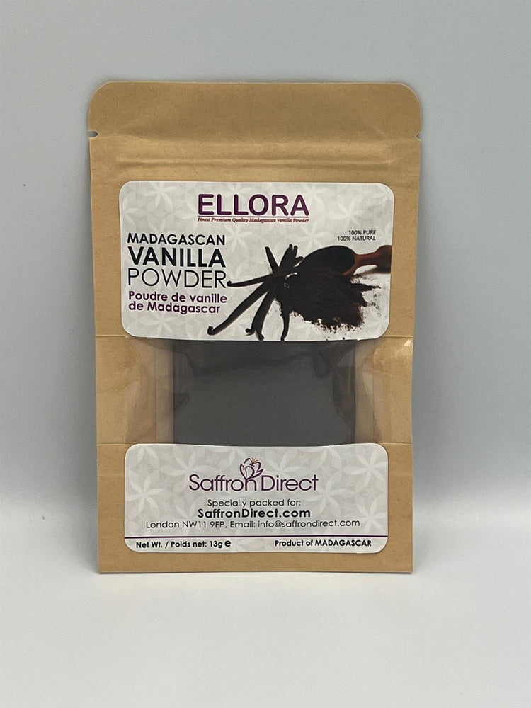 Ellora Madagascan Pure Natural Vanilla Powder 13g 1 Pack Perfect For Baking Need