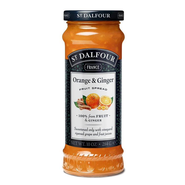 St Dalfour Orange and Ginger Marmalade Fruit Spread 284g Jam 100% Fruit Jam x 6