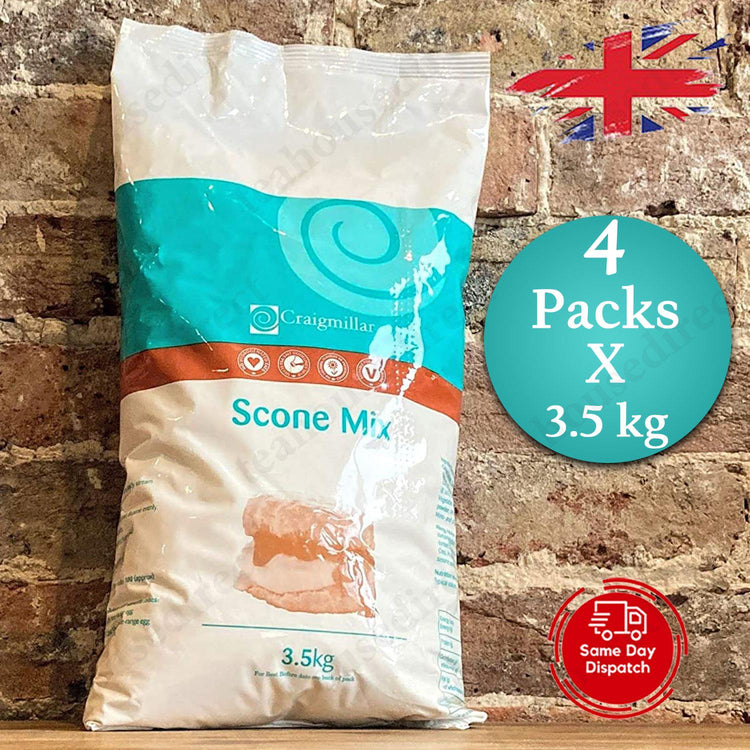 Craigmillar Professional Catering Complete Scone Mix 3.5kg - Pack of 1 & 4
