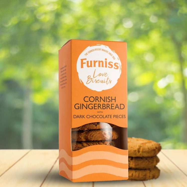 Furniss Cornish Gingerbread Dark Chocolate Pieces Crunchy Delicious 200g X 6