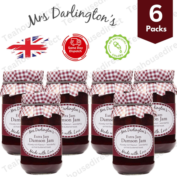 Darlingtons Damson Jam 340g, Deep and Delicious - 6 Packs