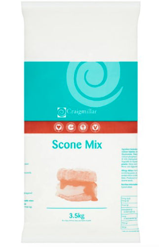 Craigmillar Professional Catering Complete Scone Mix 3.5kg - Pack of 1 & 4