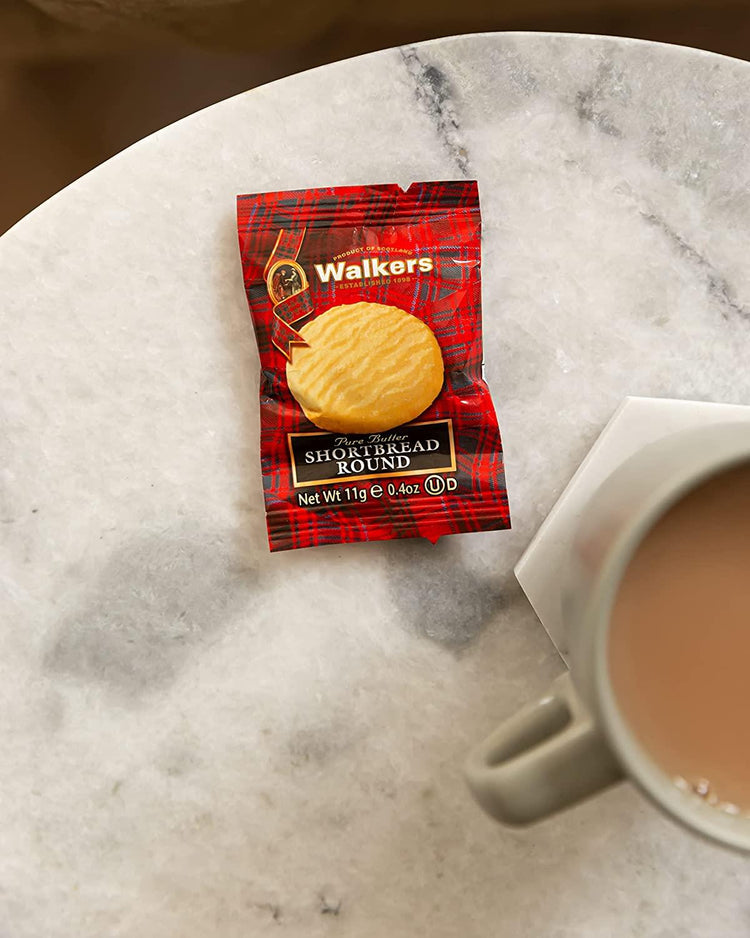 Walkers Shortbread Mini Rounds Traditional Pure Butter Scottish Recipe - 200x11g