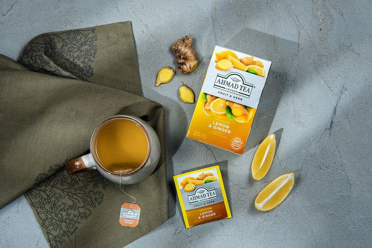 Ahmad Tea Lemon and Ginger Herbal infusion Tea 20 Teabags