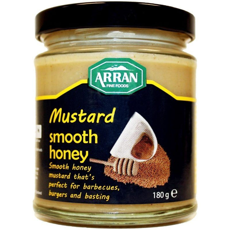 Arran Fine Foods Smooth Honey Mustard 180g Pack of 4