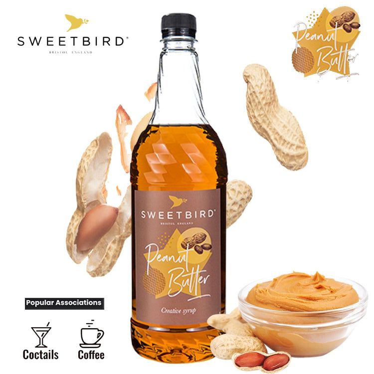 Sweetbird Peanut Butter Syrup 1 Lte Delicately Salted Nuttiness Vegan Syrup
