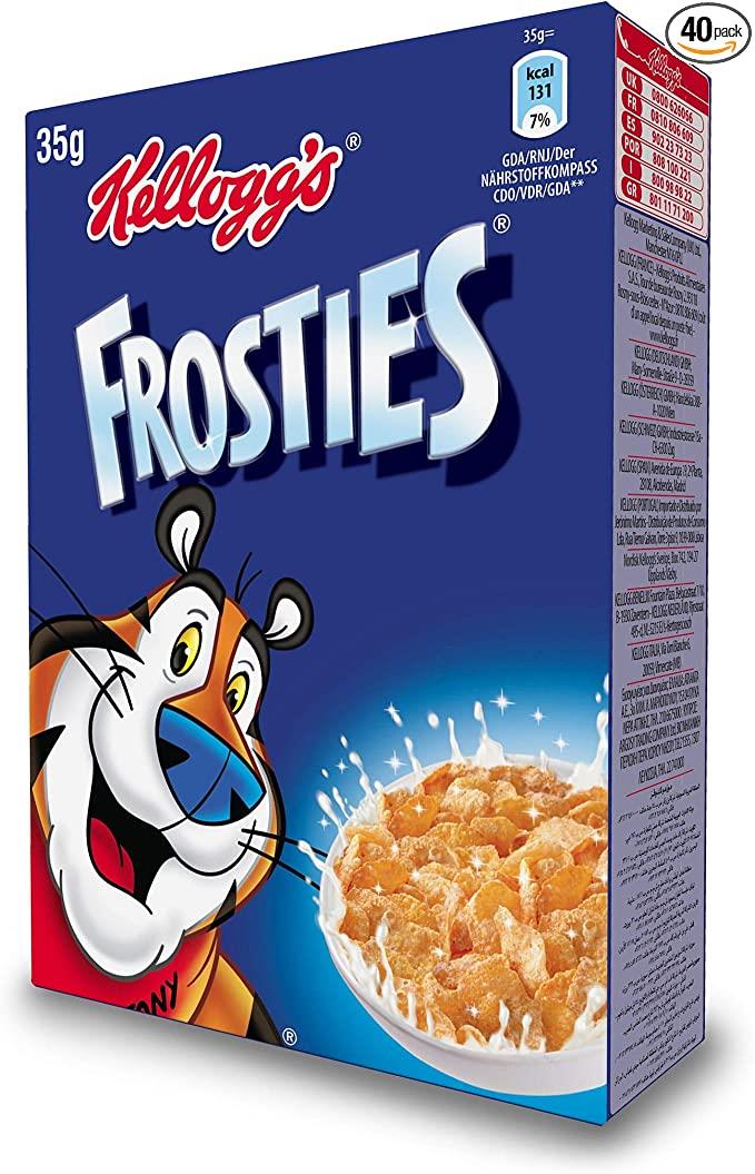 Kelloggs Frosties Cereal Portion Packs - 1x40x35g