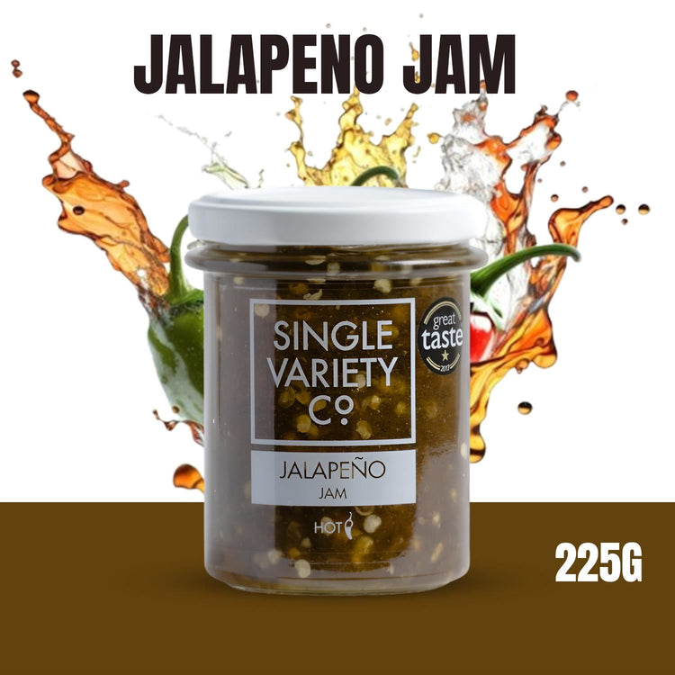 Single Variety Co. Spread Made with Fresh Jalapeno Jam Sweet & Spicy 225g X 5