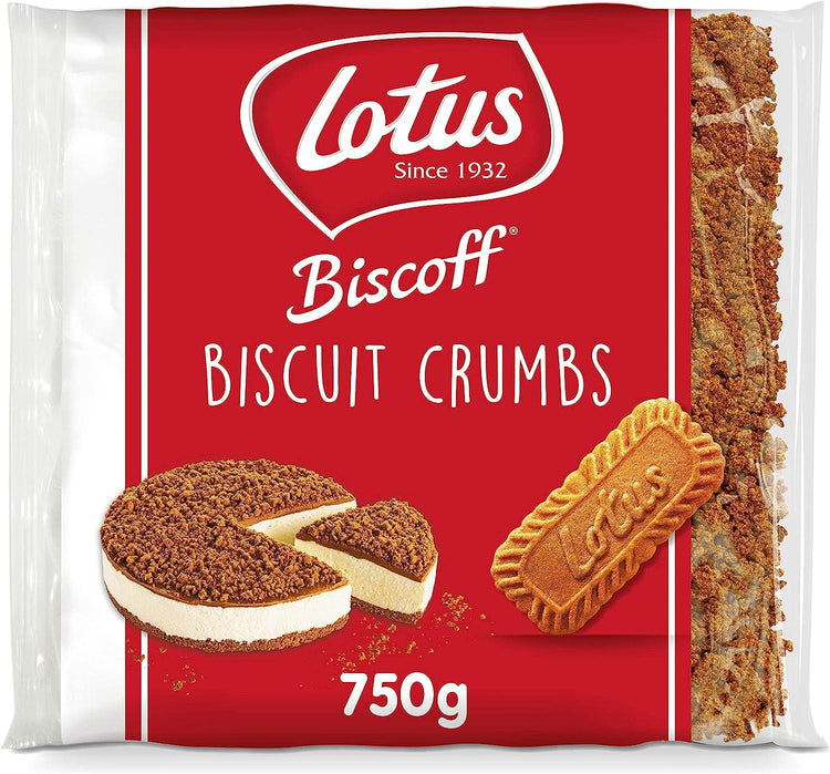 Lotus Biscoff Crumble Crushed Biscuits Perfect for Baking, 750g bag - 5 Packs