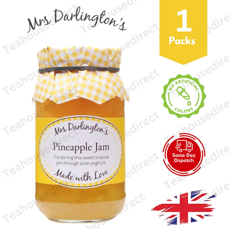 Darlingtons Pineapple Jam 340g, Tropical Elegance in a Jar - 1 Pack