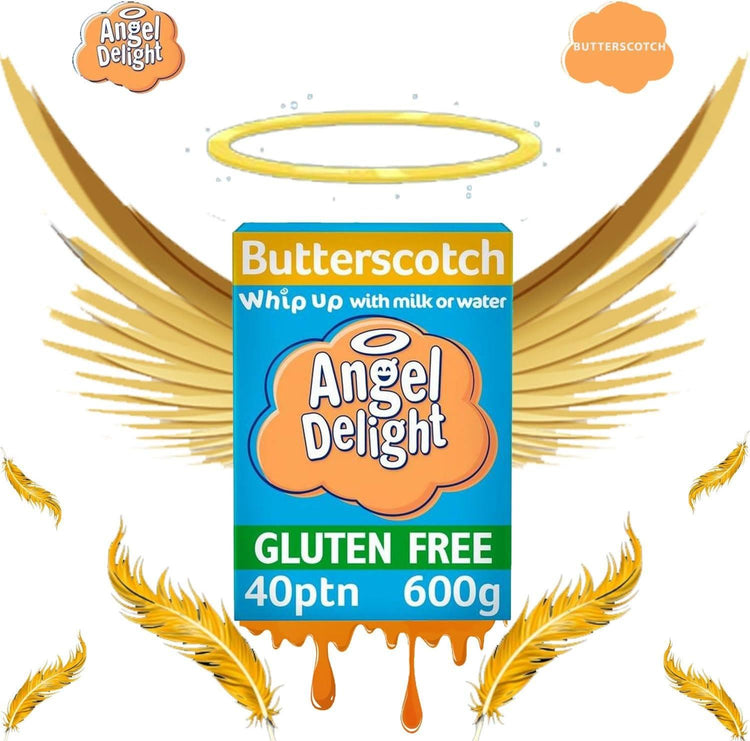 Angel Delight Butterscotch Flvr Dessert Mix Light and Luscious Gluten Free 600g