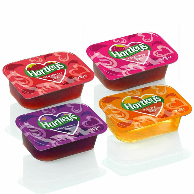 Hartleys Assorted Jam Individual Portions - 20g (Pack of 60)