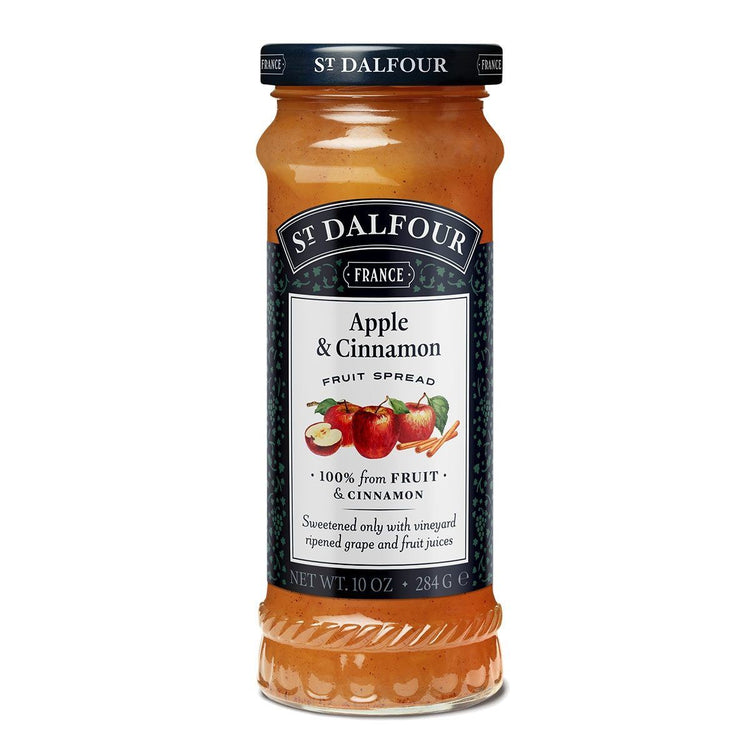 St Dalfour Apple & Cinnamon Fruit Spread 284g Jam 100% from Fruit Jam 6 Packs