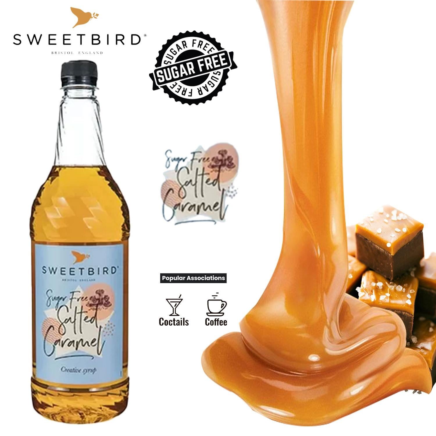 Sirop pour café Sweetbird Sugar-Free Salted Caramel, 1 l - Coffee Friend