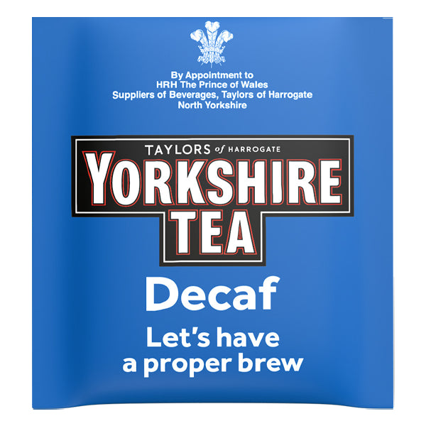 Yorkshire Tea Decaf Smooth Finish Lower Caffeine Regular Black Tea 250 Sachets