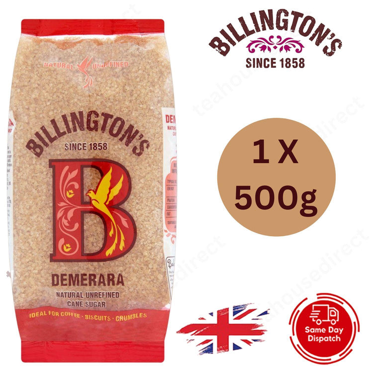 Billingtons Demerara Sugar 500 g (Pack of 1)