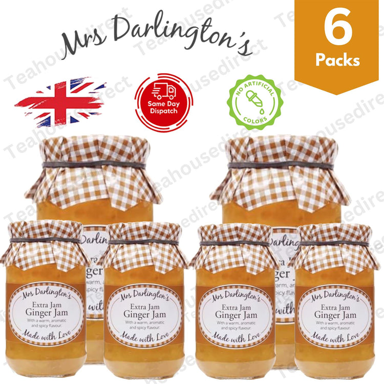 Darlington's Ginger Jam 340g, Savor the Ginger Essence 6 Packs