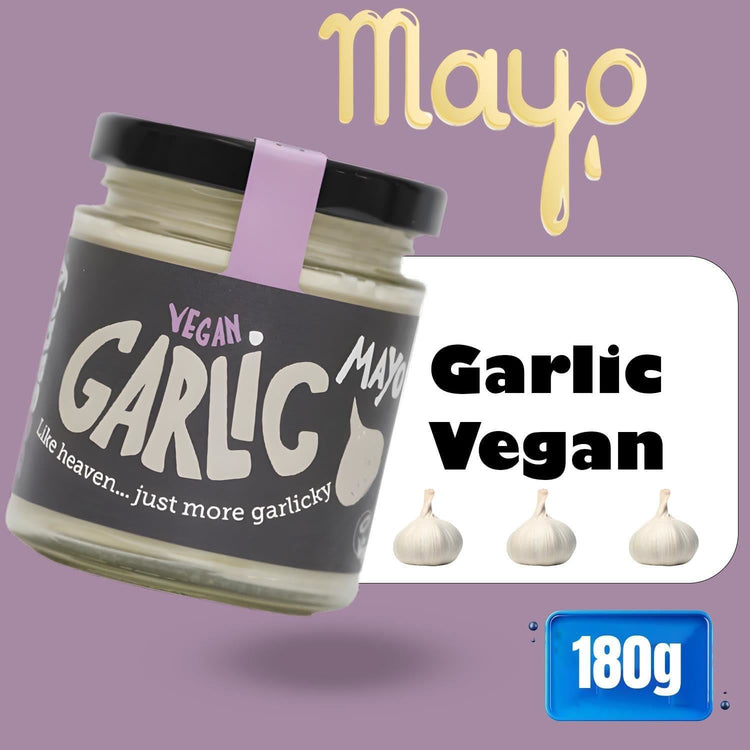 Be Saucy Garlic Organic Soya Milk Rapeseed oil Rich & Silky Smooth Mayo 180g
