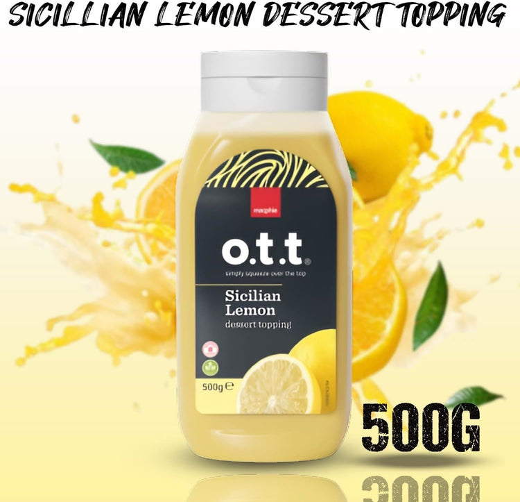 Macphie OTT Sicillian Lemon Dessort Topping With Decadent Flavor 500g X 4