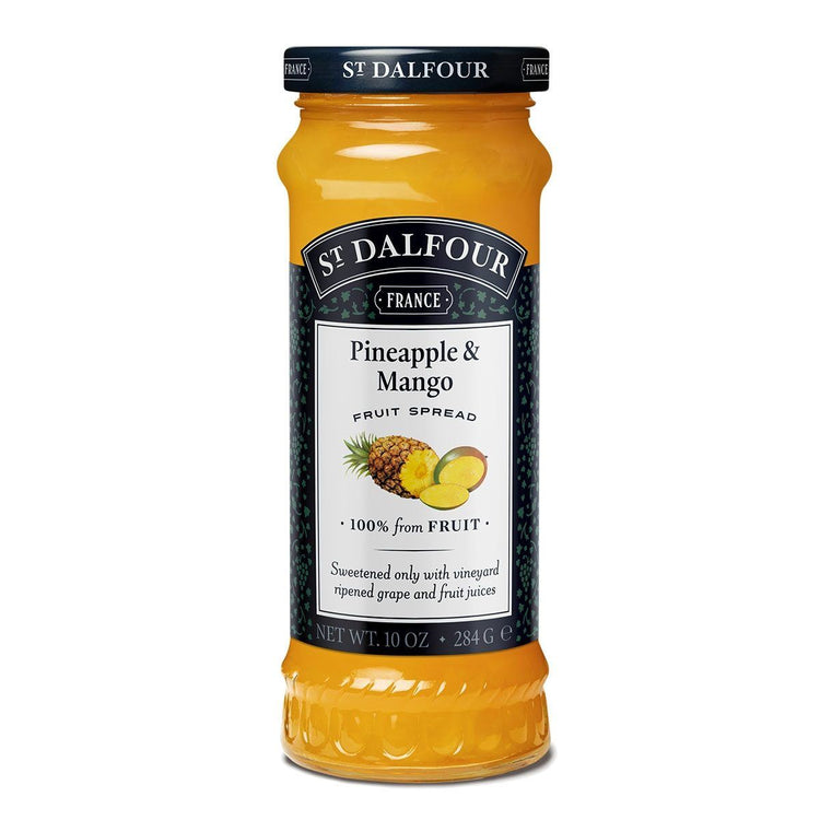St Dalfour Pineapple & Mango Fruit Spread 284g Jam 100% from Fruit Jam 1 Pack
