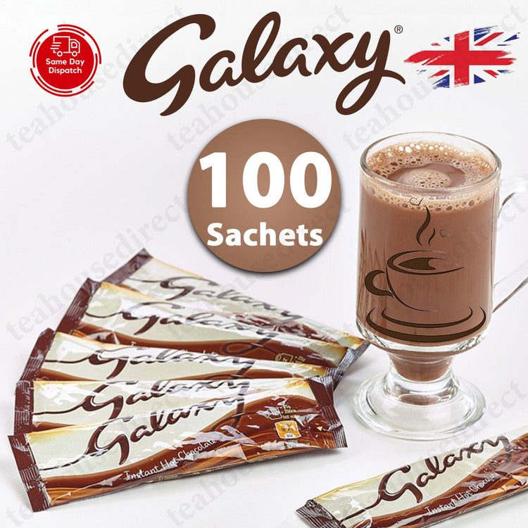 Galaxy Instant Hot Drinking Chocolate 100 Sachets Single Serve - Just Add Water