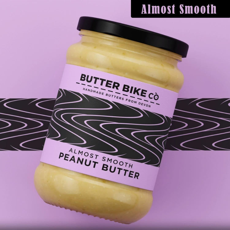 Butter Bike Co Almost Smooth Peanut Smoothies, Baking, and Drizzling 285g X 4