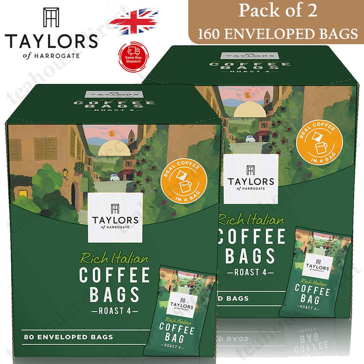 Taylors of Harrogate Rich Italian Coffee Enveloped Bags - 160 Bags Catering Pack