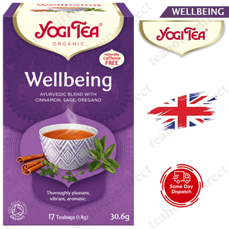 Yogi Ayurvedic Herbal Organic Teas Tea Sachets - Wellbeing