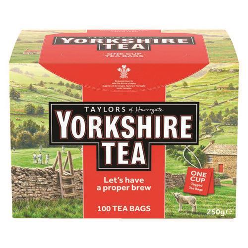 Taylors Yorkshire Tea One Cup String and Tag Tea Bags Box