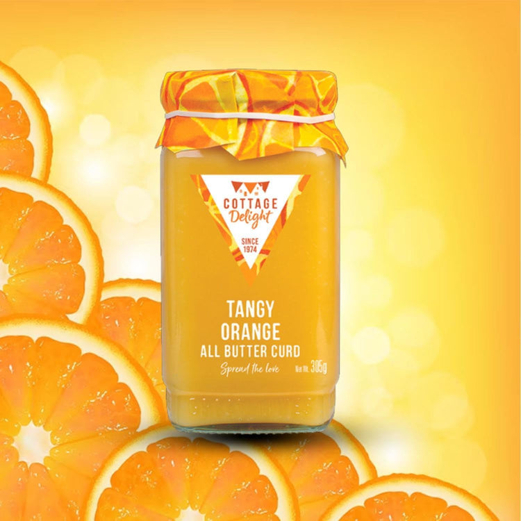 Cottage Delight Tangy Orange All Butter Curd 305g Spread Love, Delight Tang Jam