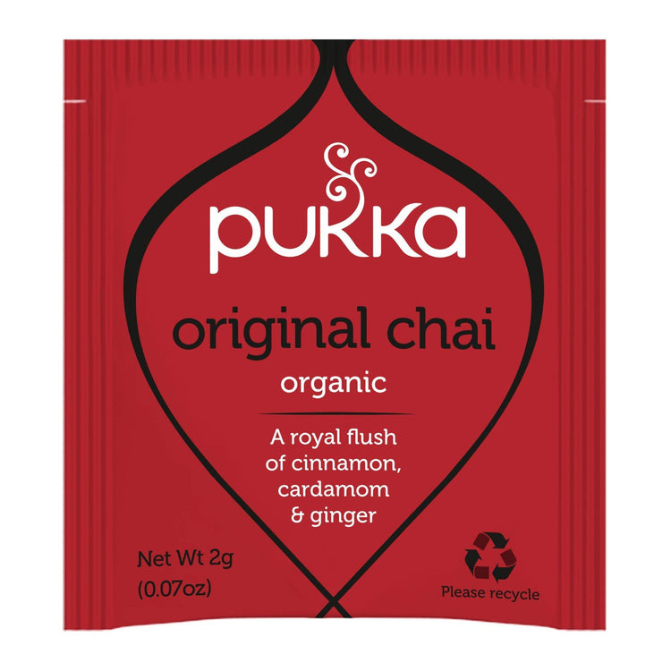 Pukka Herbal Organic Teas Tea Sachets Caffeine Free - Original Chai (20 Sachets)