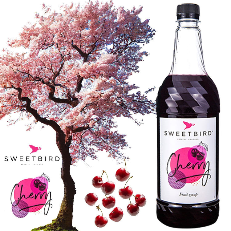 Sweetbird Cherry Syrup 1 Lte Create Own Cherry Cola Vegan Syrup Pack of 3