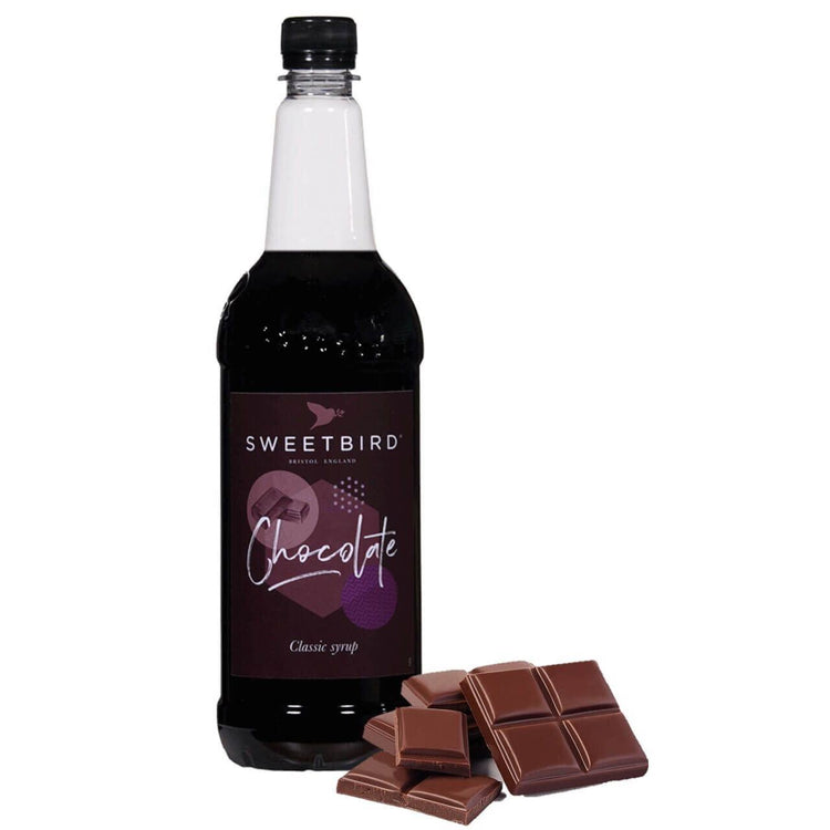 Sweetbird Chocolate Syrup 1 Lte Mochas and Contains Real Cocoa Syrup Pack of 2