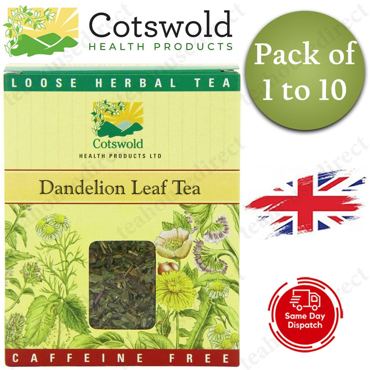 Cotswold Health Products Dandelion Leaf Tea Caffeine Free 100g - 1 to 10 Packs