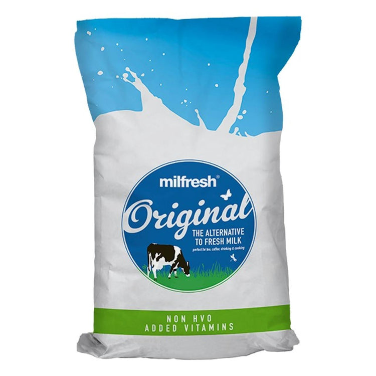 Milfresh Original Skimmed Milk Powder 2kg Bag for Drinking & Cooking - Pack of 6