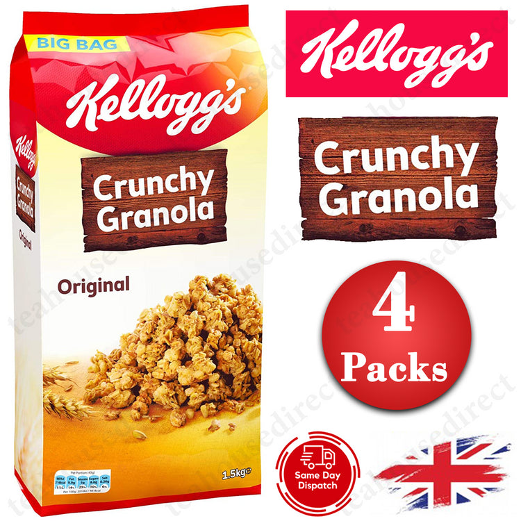 Kelloggs Original Crunchy Granola Cereal Catering 1 to 4 Packs