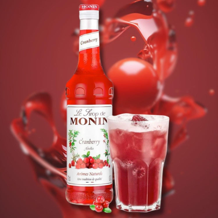Monin Cranberry Coffee Syrup 70cl Bottle Pack of 4