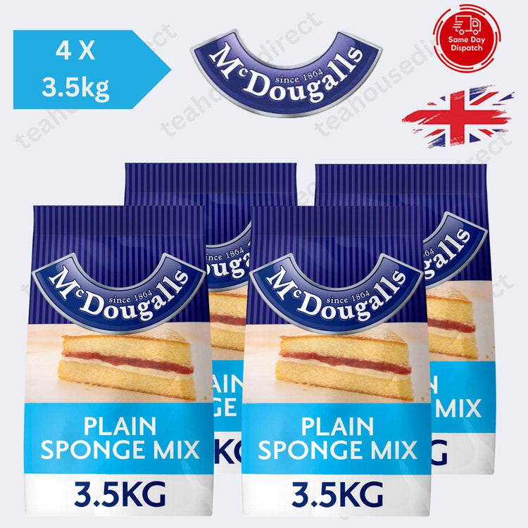 McDougalls Plain Sponge Cake Mix - 4 Packs