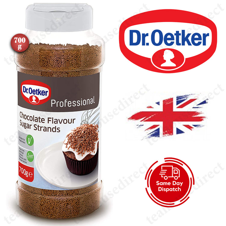 Dr. Oetker Professional Chocolate Sugar Strand 700g - Pack of 1 & 6