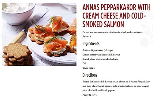 Annas Original Orange Thins Biscuit 150g Swedens Most Loved Pepparkaka Pack of 7