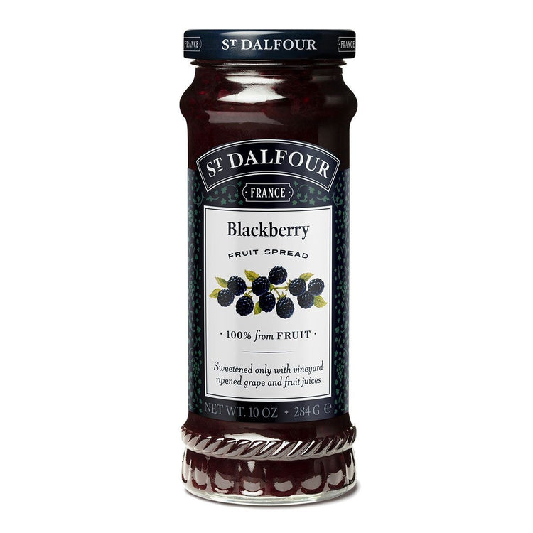 St Dalfour Blackberry Fruit Spread 284g Jam 100% from Fruit Jam 1 Pack