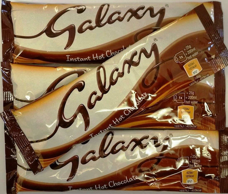 Galaxy Instant Hot Drinking Chocolate 100 Sachets Single Serve - Just Add Water