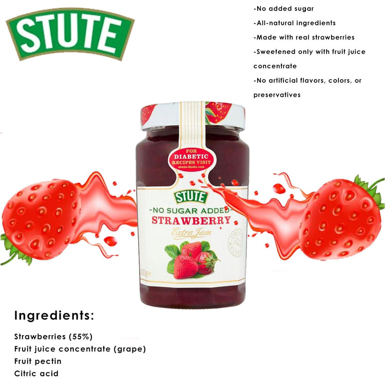 St. Dalfour - Black Cherry Fruit Spread | Stute Diabetic Strawberry Suger Free | Mrs Darlingtons Beetroot Chutney | Hartley's Assorted Jam | Bonne Maman Orange Marmalade | Border Biscuits Gift Hamper