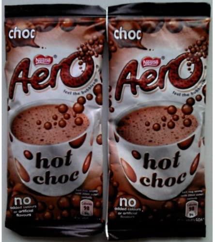 Galaxy Cadbury Aero Single Serve Individual Instant Hot Chocolate Powder  Sachets